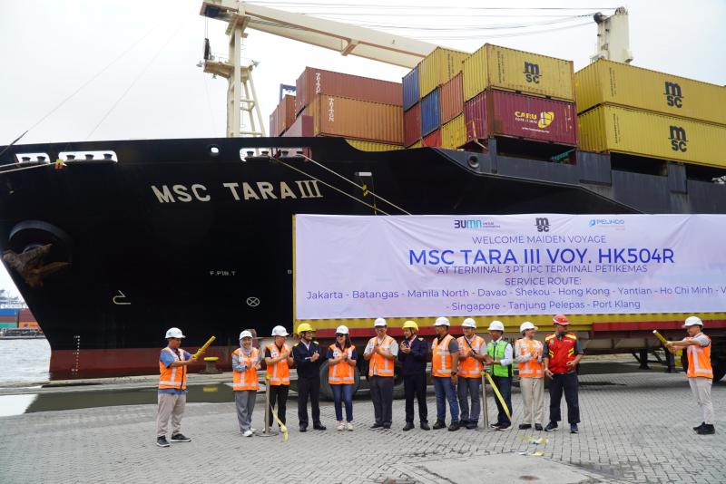 IPC TPK dukung layanan MSC Line New Service Bayan Ko.Foto istimewa/IPC TPK