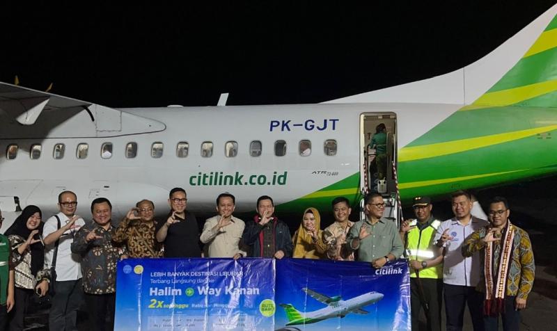 Penerbangan perdana Citilink rute Jakarta-Way Kanan