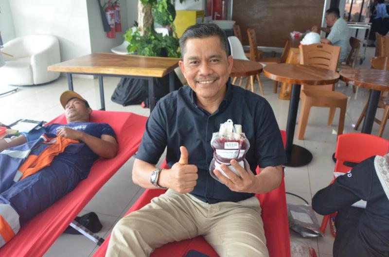 Pelindo Multi Terminal gelar Donor Darah. Foto istimewa/SPMT