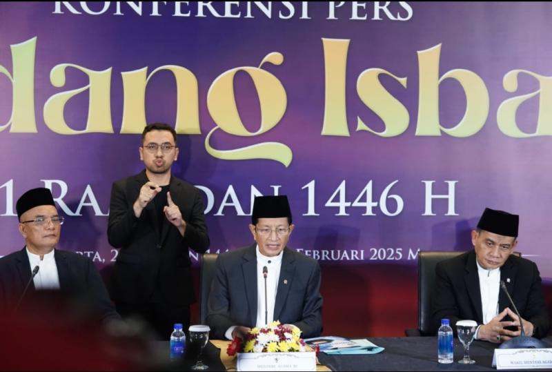 Menag usai Sidang Isbat, Ramadan dimulai esok hari