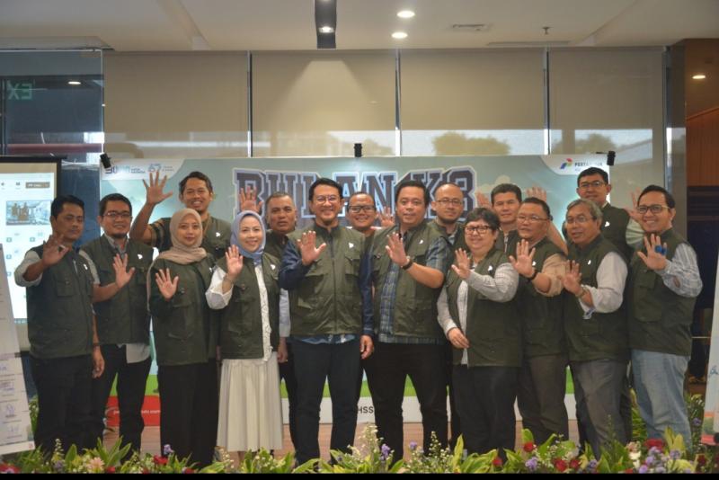 Jajaran manajemen di peringatan Bulan K3