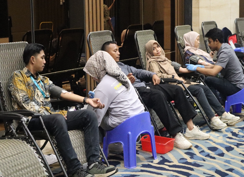 Kegiatan donor darah ILCS di gedung Pelindo Tower, Jakarta. Foto istimewa/ILCS 
