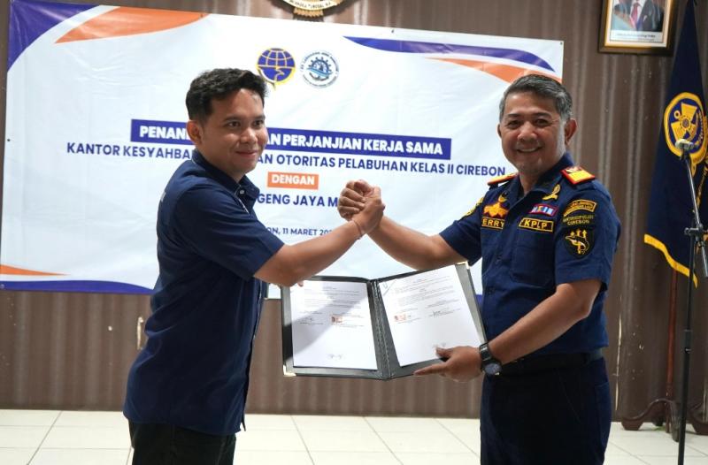 Kepala KSOP Cirebon dan PT Langgeng Jaya Maritim