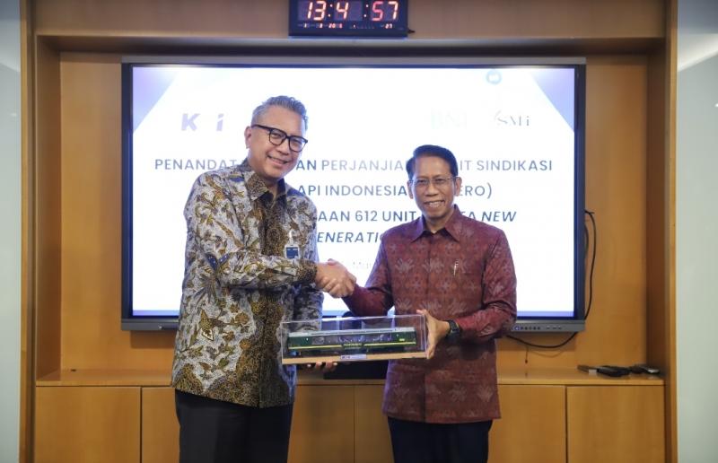 Penandatanganan Perjanjian disaksikan oleh Direktur Utama KAI Didiek Hartantyo, Direktur Wholesale & International Agung Prabowo, dan Direktur Utama PT SMI Reynaldi Hermansjah yang dilakukan di Gedung Graha BNI, pada Senin (17/3/2025).