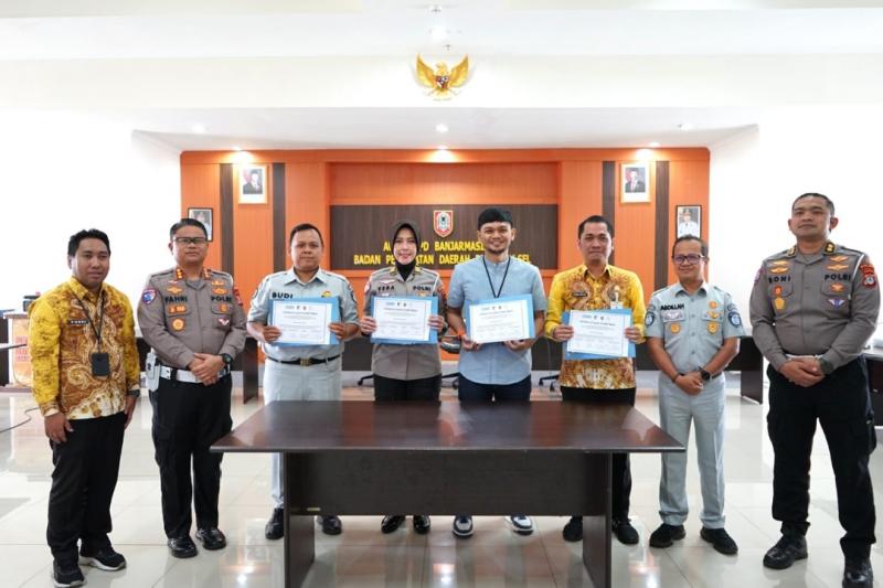 Kerja sama Jasa Raharja Kalsel dan Mitra Teekait