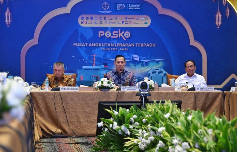 Menhub, Menko AHY, dan Wamenhub di penutupan Posko Terpadu