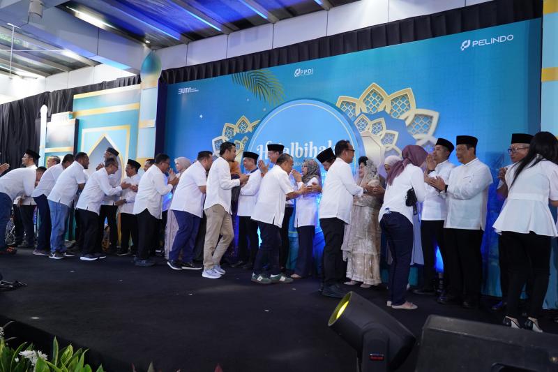 Halal Bihalal Pelindo. Foto istimewa/Pelindo Regional 2