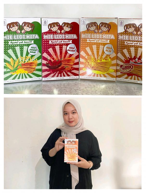 Salah satu pelaku UMKM binaan IPC TPK, Hany pemilik usaha Mie Lidi Kita. Foto istimewa/IPC TPK