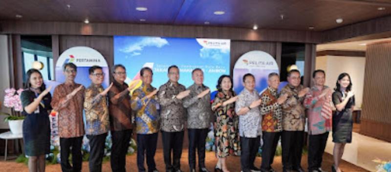 Peresmian penerbangan rute baru Pelita Air