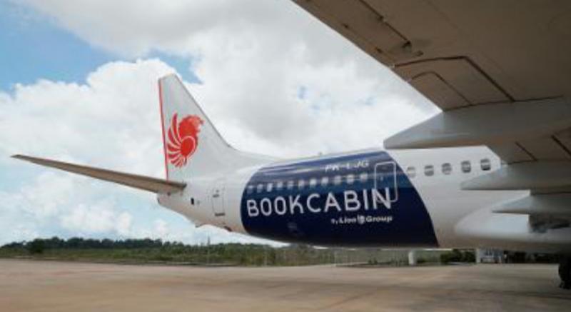 Livery bookcabin di pesawat Lion Air