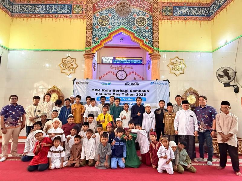 Sambut Pelindo Day, TPK Koja berikan bantuan kepada 100 anak yatim. Foto istimewa/TPK Koja 