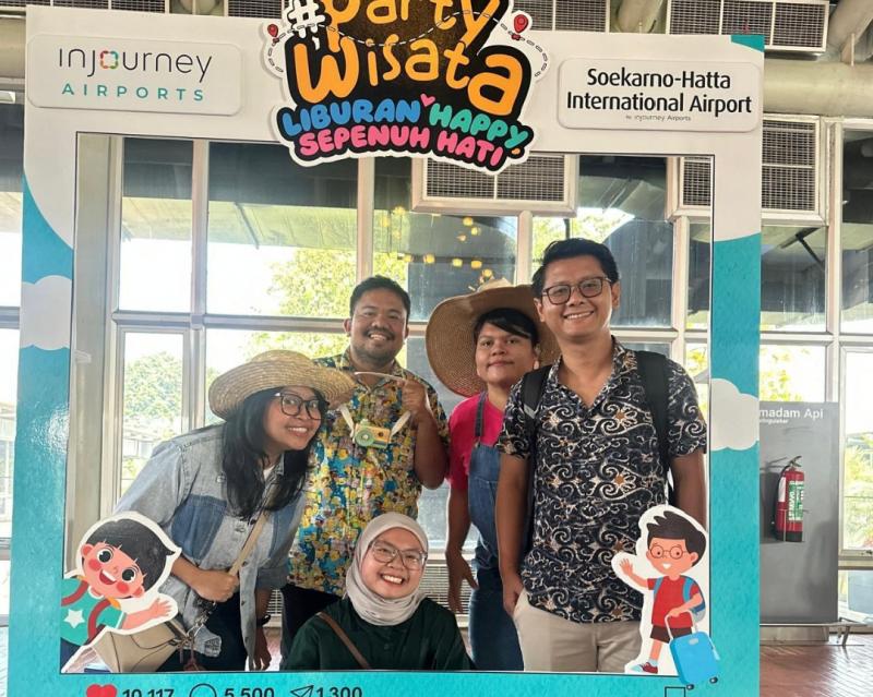 Suasana di Bandara Angkasa Pura Indonesia
