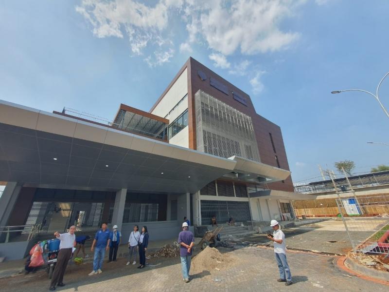 Stasiun Jatake hampir rampung. 