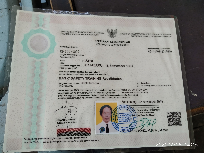 Sertifikat Pelaut yang Wajib Direvalidasi – Community Saint Lucia